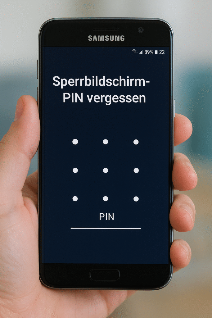 sperrbildschirm pin vergessen samsung 