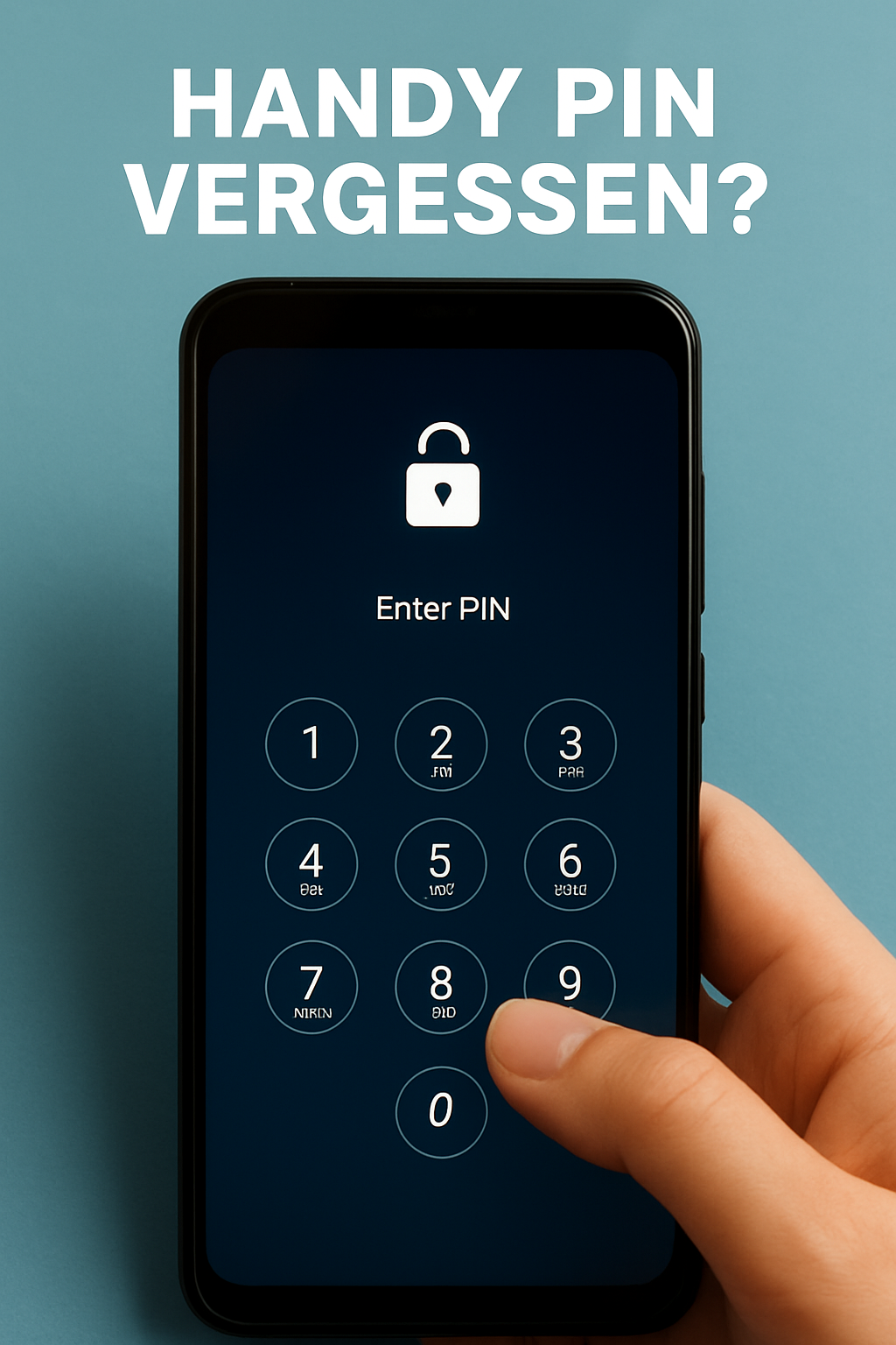 handy pin vergessen 