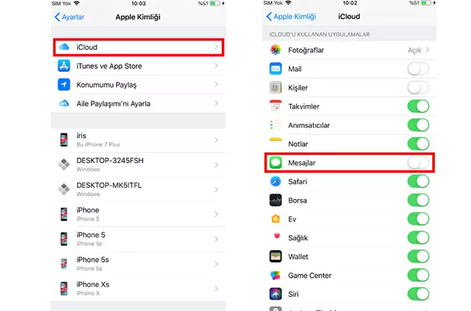 iphone silinen mesajları geri getirme
